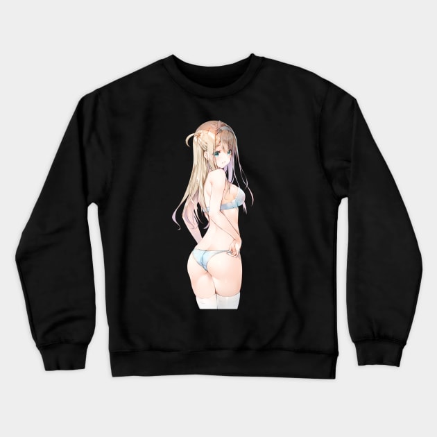 Sexy Anime Girl Crewneck Sweatshirt by Venandeu